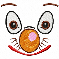 Faces Embroidery Design 12